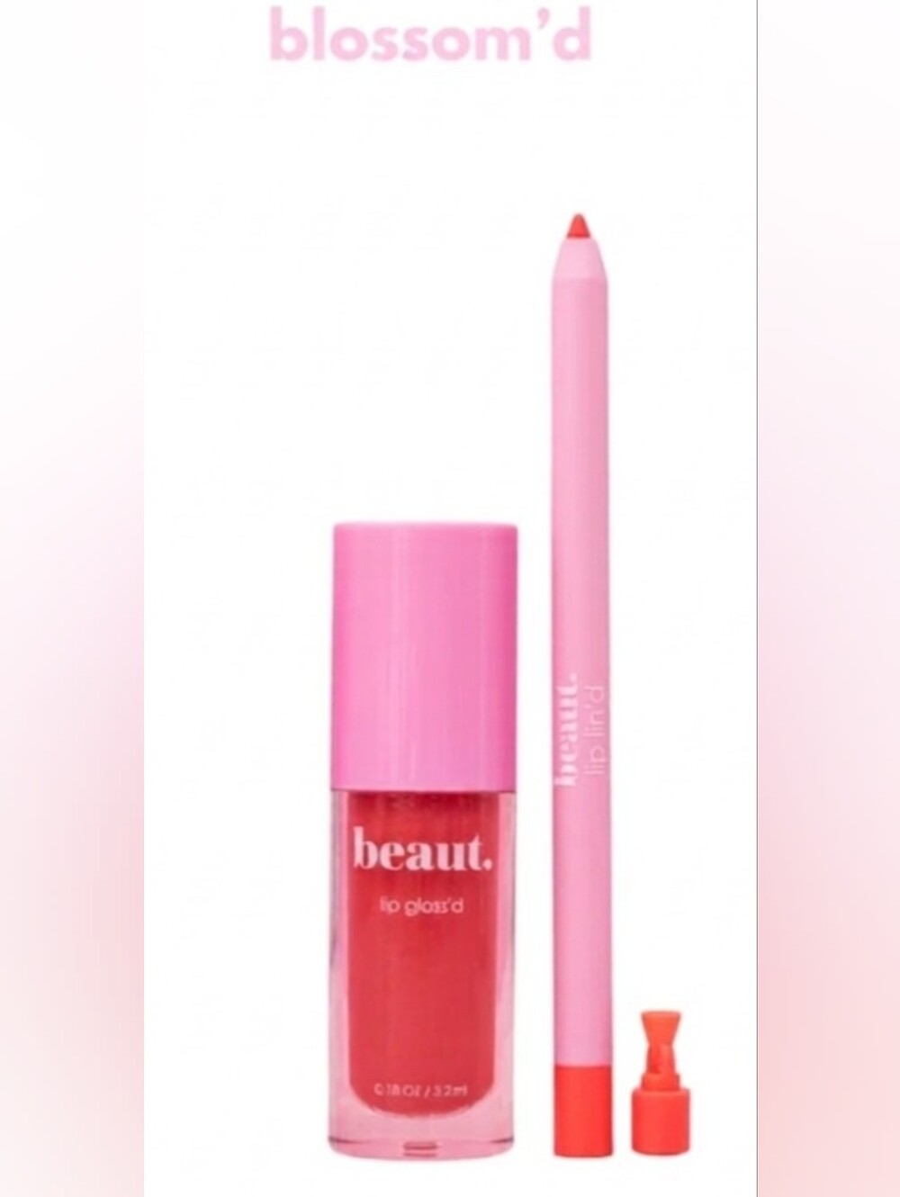 Blossom'd Lip Gloss & Lip Pencil Set